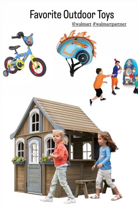 #walmartpartner All of these are such great outdoor toys from @walmart my son absolutely loves this hot wheels helmet and his new bike he’s three and it’s the perfect size for him. Also, the practice inflatable is so fun and the Playhouse is everything. I hope that would be definitely recommend! 

#LTKGiftGuide #LTKfamily #LTKkids