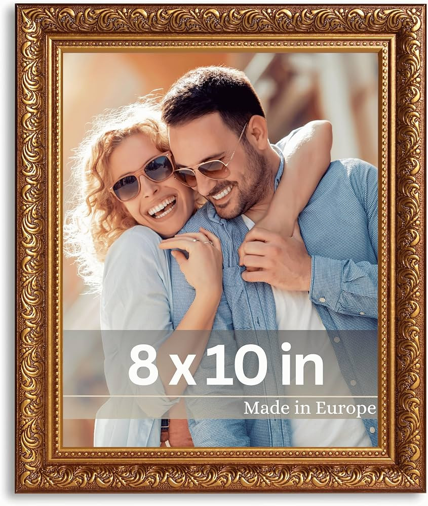 VictoR 8x10 Picture Frame Rubens Brown Gold - Picture Frames 8x10 - with Shutterproof Acrylic Gla... | Amazon (US)