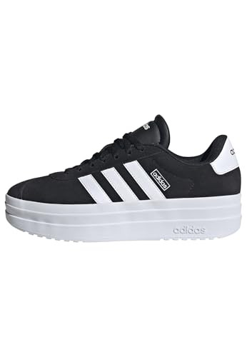 adidas Women's VL Court Bold Sneaker, Black/White/White, 8 | Amazon (US)