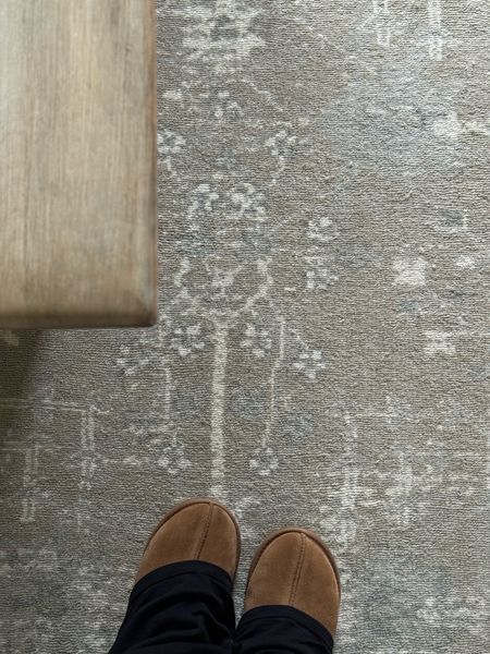 The prettiest neutral color rug with hints of blues and creams. 

#LTKhome