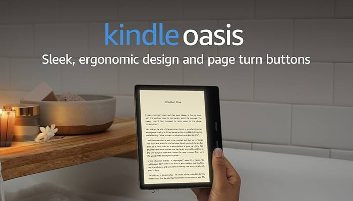 Kindle Oasis – With 7” display and page turn buttons | Amazon (US)