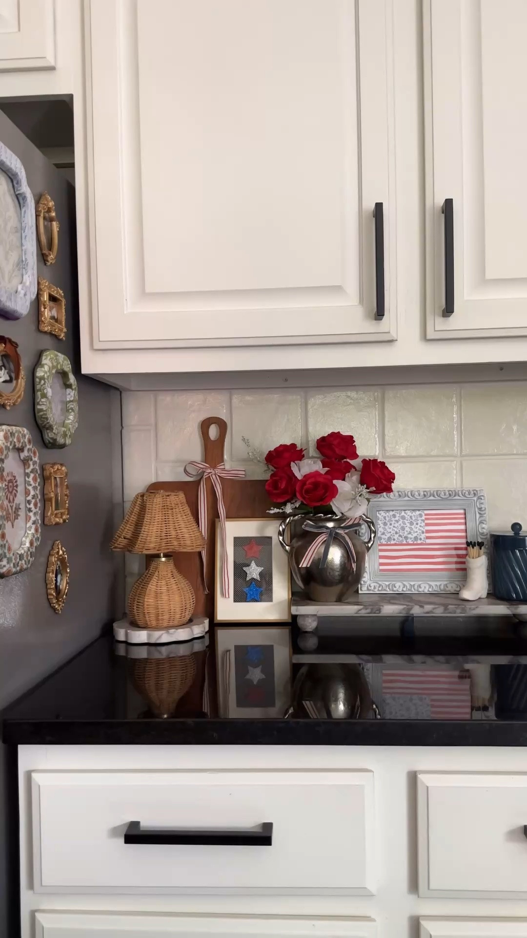 Kitchen Counter Styling! 🇺🇸
Summer is almost here ☀️, so why not add some red, white, and blue patriotic home decor to my favorite kitchen corner! 🇺🇸🤗
♥️🤍💙 it’s giving all the Fourth of July vibes! 💁🏻‍♀️😉🖤

#kitchen #kitchencountertops #kitchendecor #summertime #homedecor

#LTKHome #LTKSaleAlert #LTKSeasonal