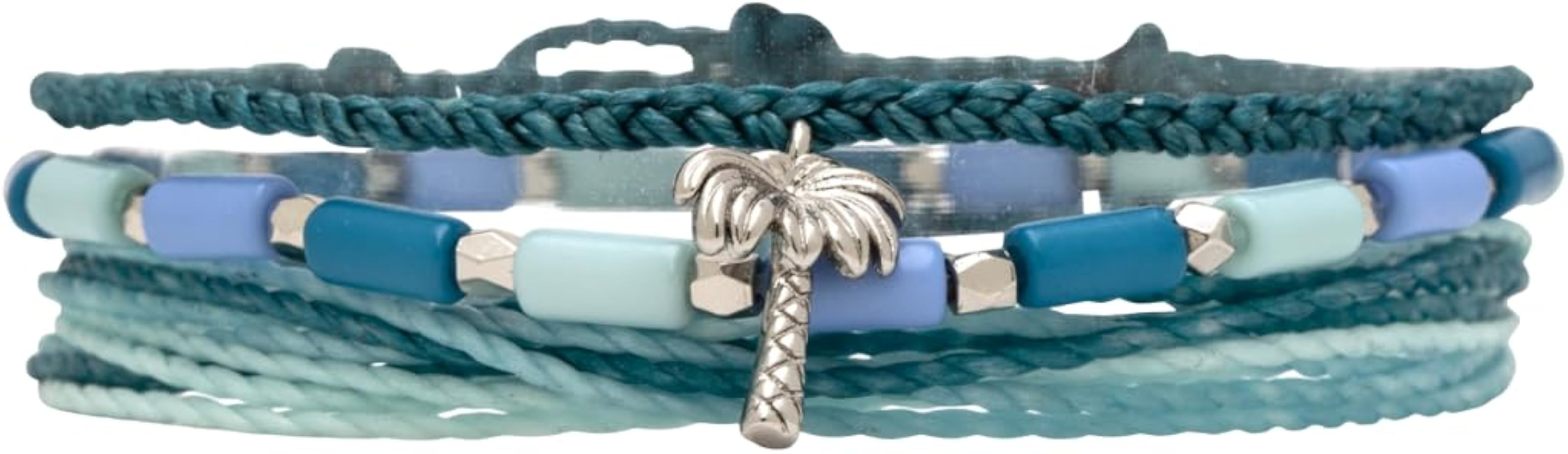 Pura Vida Bracelets Pack Paradise Palms Style Pack - 3-Piece Boho Bracelet Stack | Amazon (US)