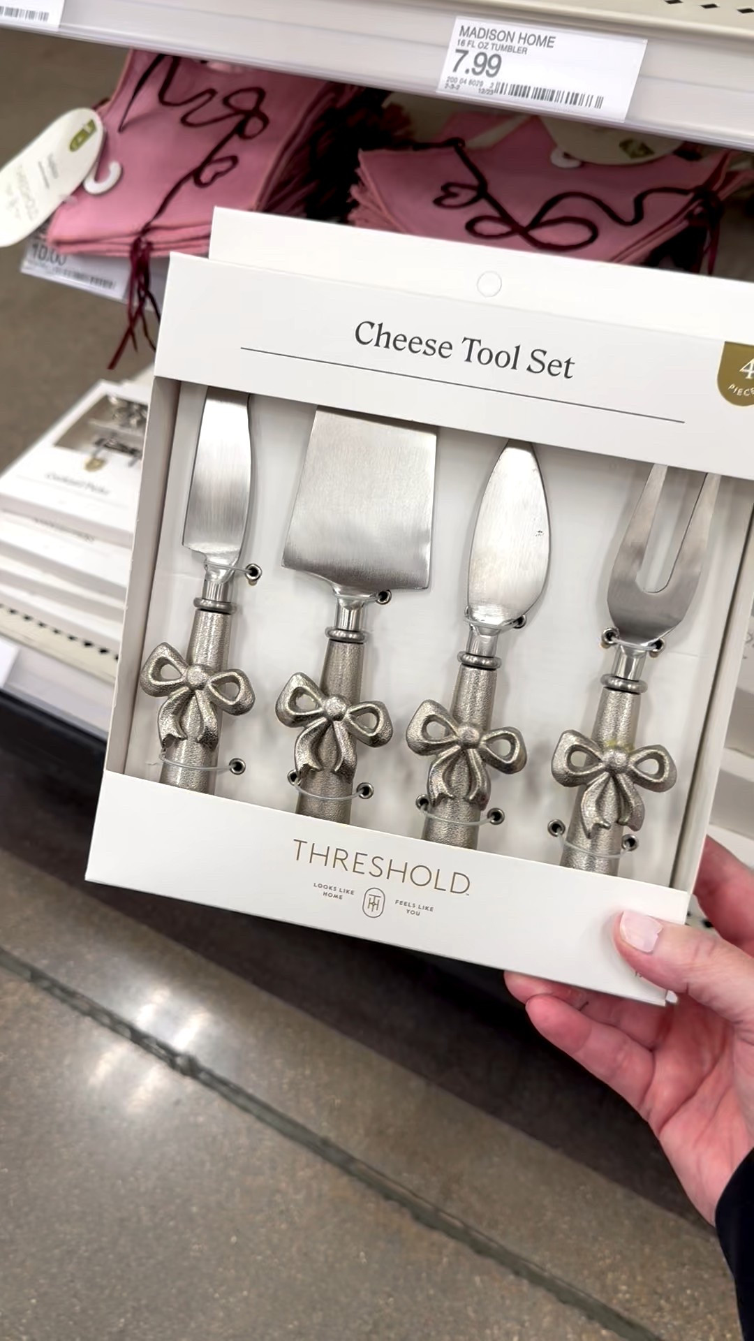 A cheese set is always a good thing to have on hand whether you’re hosting a party, brunch, or quiet snack for one. This set is adorable with its bow detail on each utensil handle.

#cheeseset #cheesetoolsset #kitchenbasics #kitchenessentials #hostingessentials #charcuterie #cheeseboard #cutecheesetools

#LTKFindsUnder50 #LTKHome #LTKSeasonal