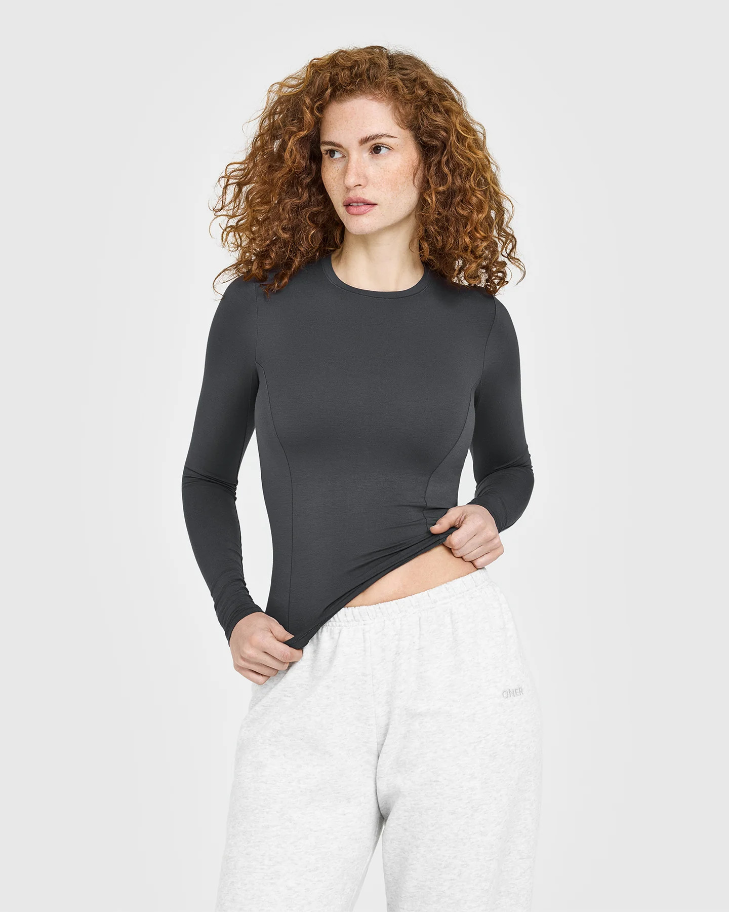 Mellow™ Soft Long Sleeve Top | Coal | Oner Active (UK / US)