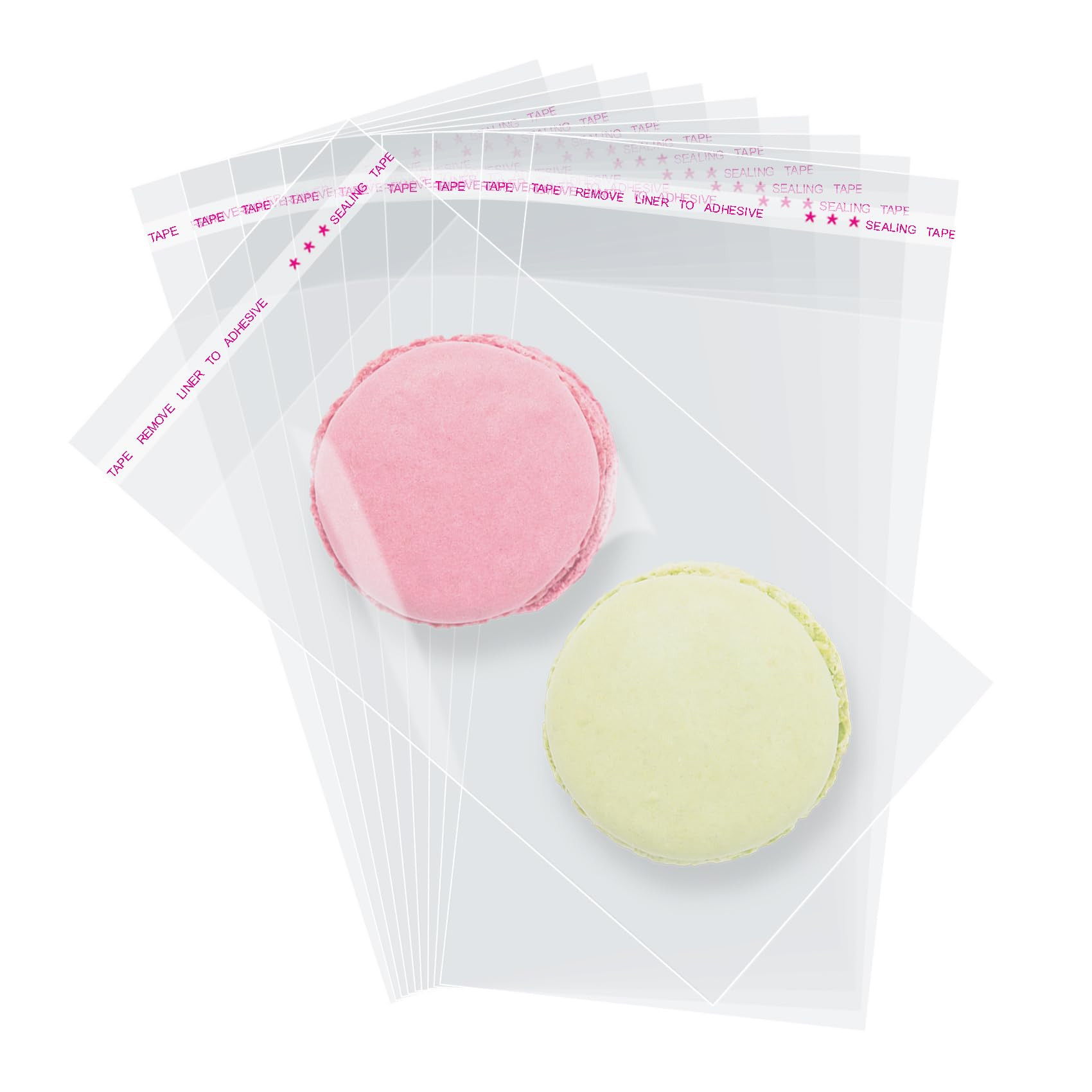 Morepack Self Sealing Cellophane Bags,3x5 Inches 200 Pcs Clear Cookie Bags Resealable Cellophane ... | Amazon (US)