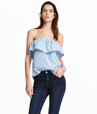 Strapless Flounced Top | H&M (US)