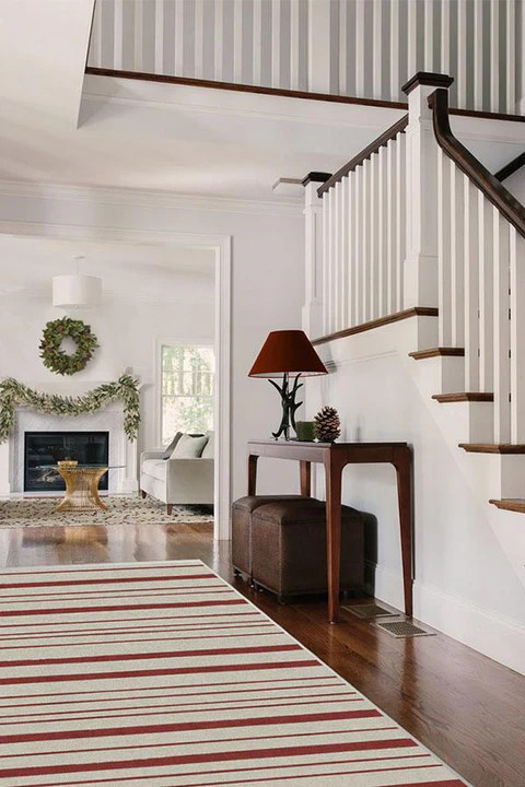 Hudson Stripe Red Rug | Ruggable