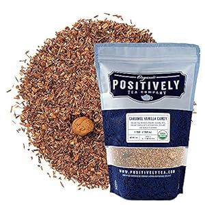 Organic Positively Tea Company, Caramel Vanilla Candy Rooibos Tea, Loose Leaf, 16 Ounce | Amazon (US)