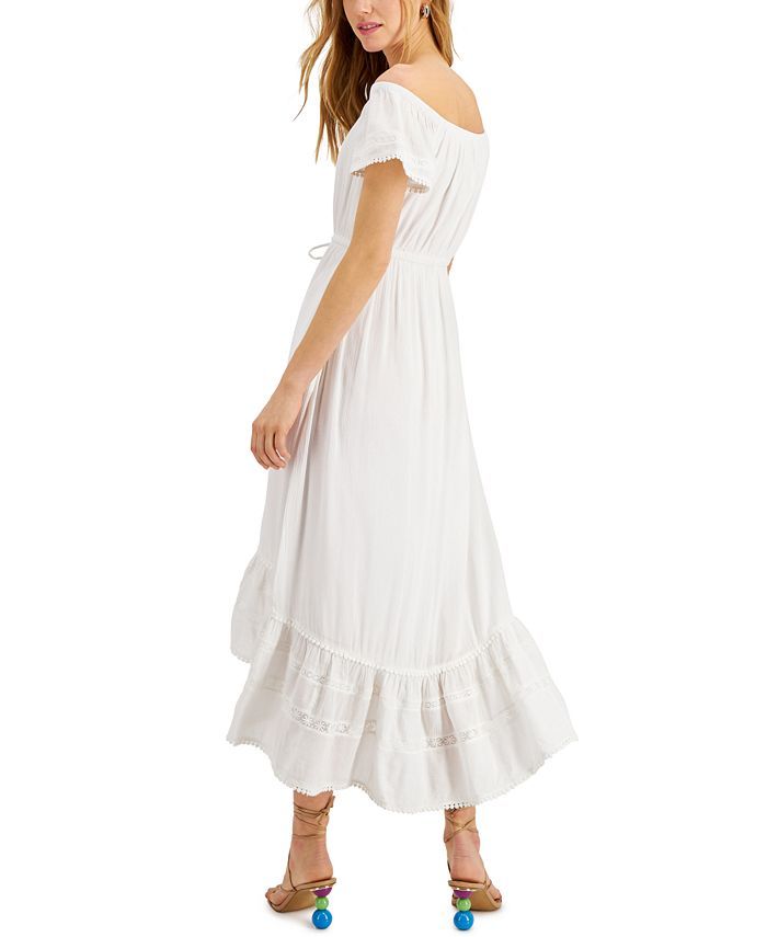 High-Low Midi Peasant Dress, Created for Macy's | Macys (US)