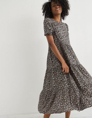 Aerie Garden Party Midi Dress | American Eagle Outfitters (US & CA)