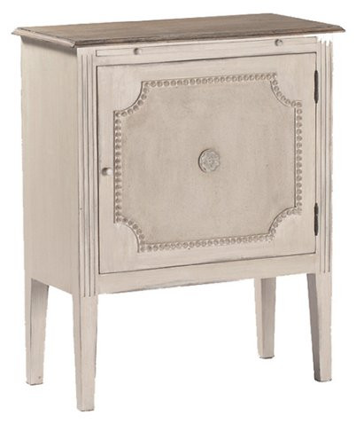 Landry Side Table, Distressed White | One Kings Lane