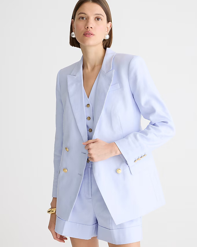 Greta blazer in stretch linen blend | J. Crew US