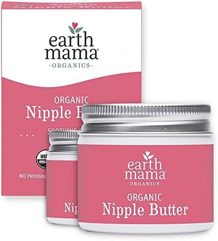 Amazon.com: Organic Nipple Butter Breastfeeding Cream by Earth Mama | Lanolin-free, Safe for Nurs... | Amazon (US)