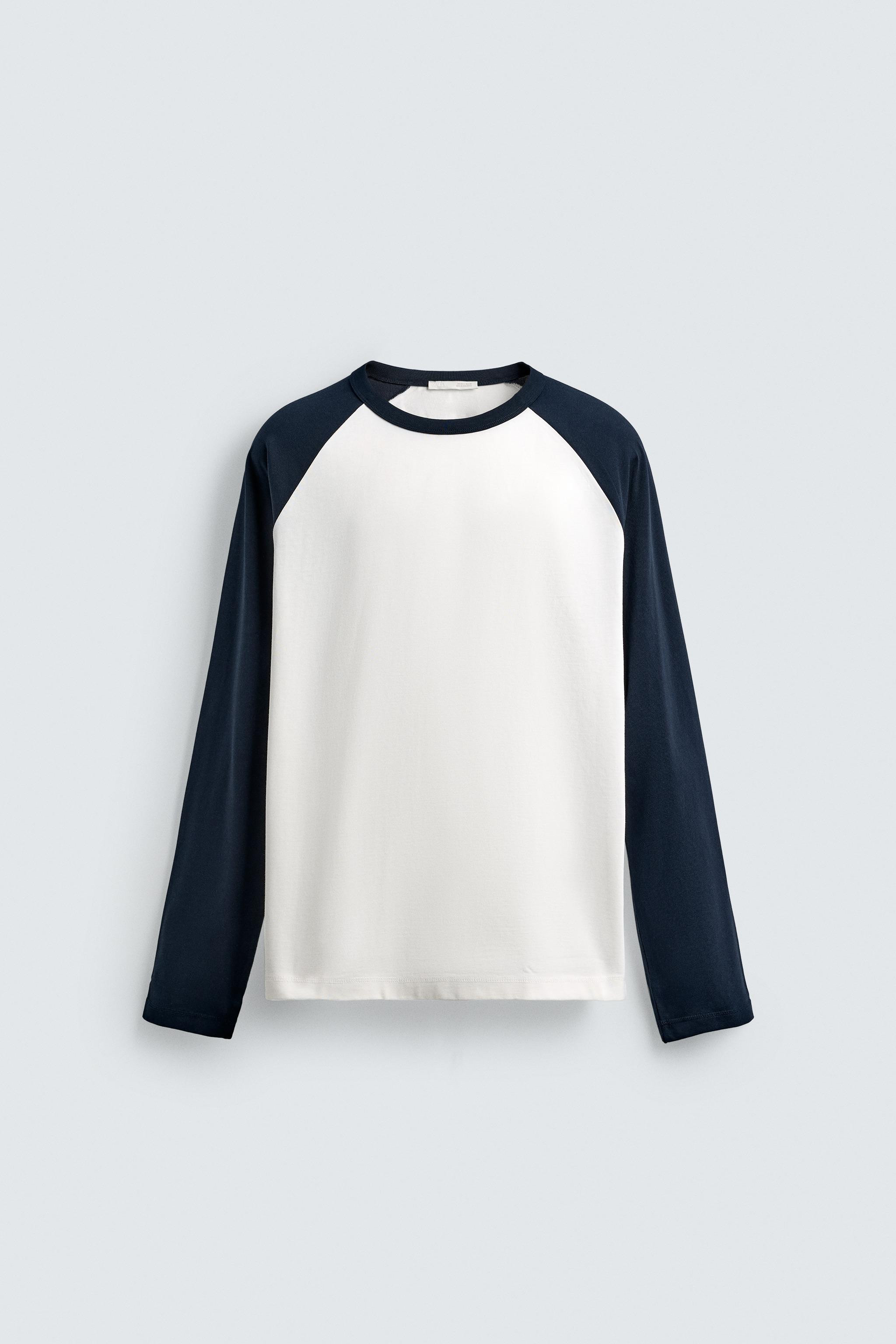 COLOR BLOCK RAGLAN SLEEVE T-SHIRT | Zara Canada