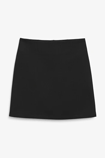 Black a-line mini skirt | Monki