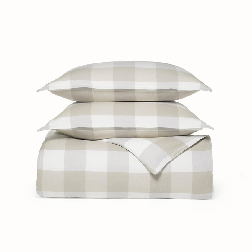 Flannel Buffalo Check Duvet Set | Boll & Branch