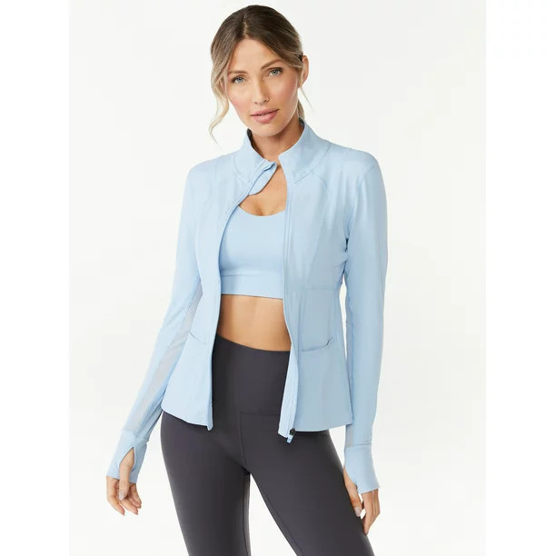 Sofia Active by Sofia Vergara Women’s Super-Soft Lux Zip-Up Jacket | Walmart (US)
