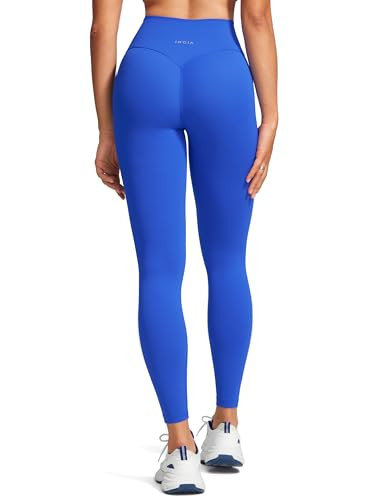 INGIA Womens High Waist No Front Seam Scrunch Butt Leggings Workouts 25 Inches V-Back Scrunch Boo... | Amazon (US)