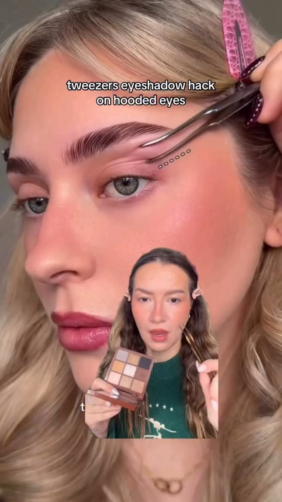 Tweezers eyeshadow hack on hooded eyes🤍✅ I just live recreating these looks by @lenkalul on my eye shape!
I used @anastasiabeverlyhills palette and new shadow stick🥰

What do we think?
#hoodedeyes #eyeshadowhacks #makeuphacks #hoodedeyesmakeup

#LTKBeauty