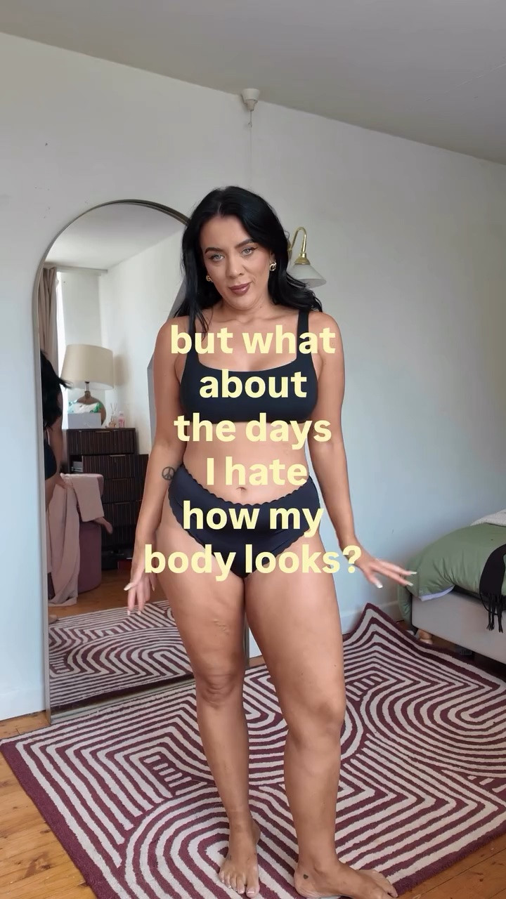 I’m on my period I’m bloated and YES I’m still wearing the right fitting clothes .. BECAUSE ITS NEVER THAT BAD!! and no one is looking at you!!! Show up for yourself even on the days your body is trying to be your biggest hater 💖🙏✨ For outfit links comment LINK #bodypositivity #selflove #bloating #curvyfashion #midsizegals
