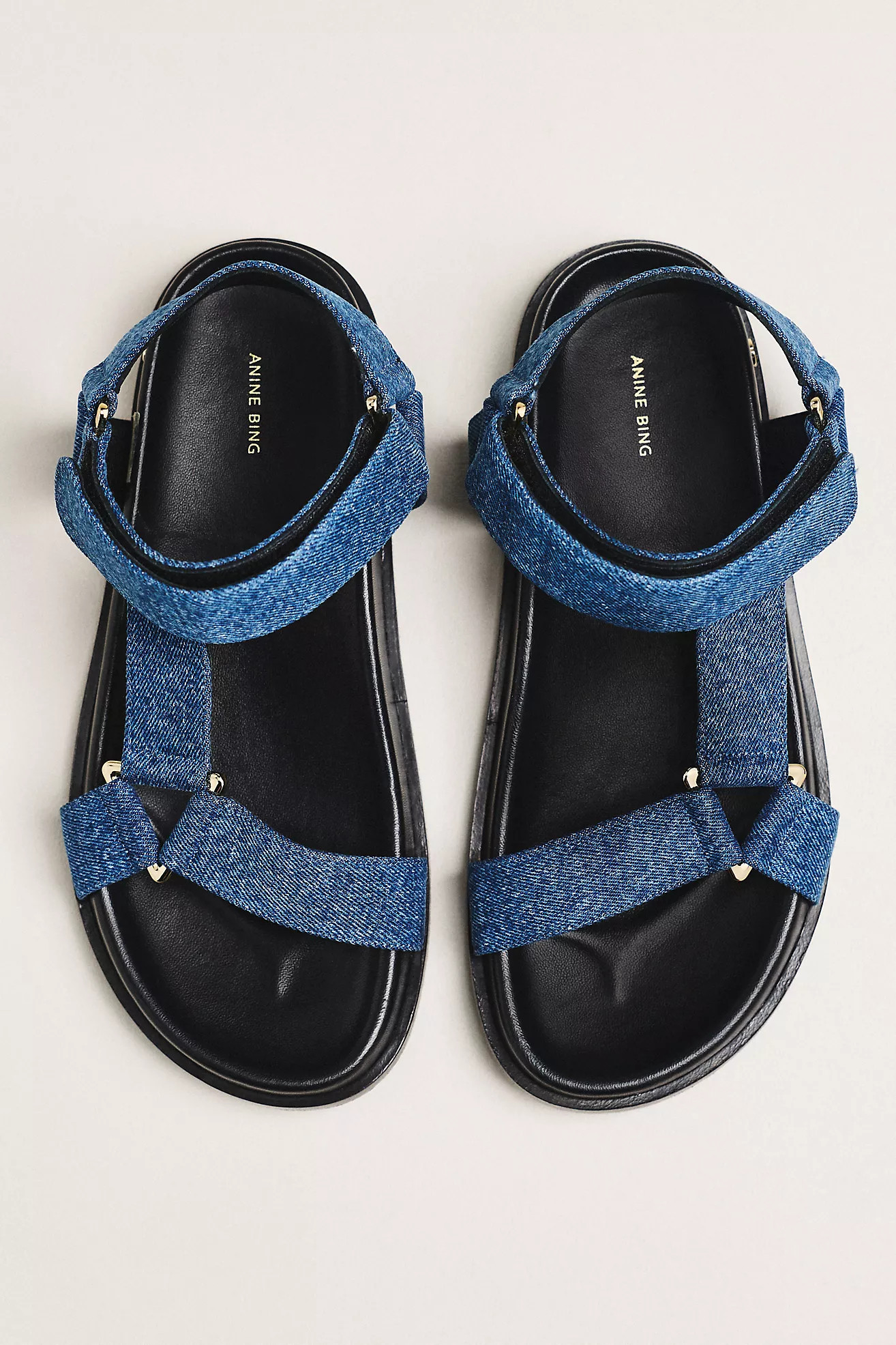 Anine Bing Jess Hardware Ankle-Strap Sandals | Anthropologie (US)
