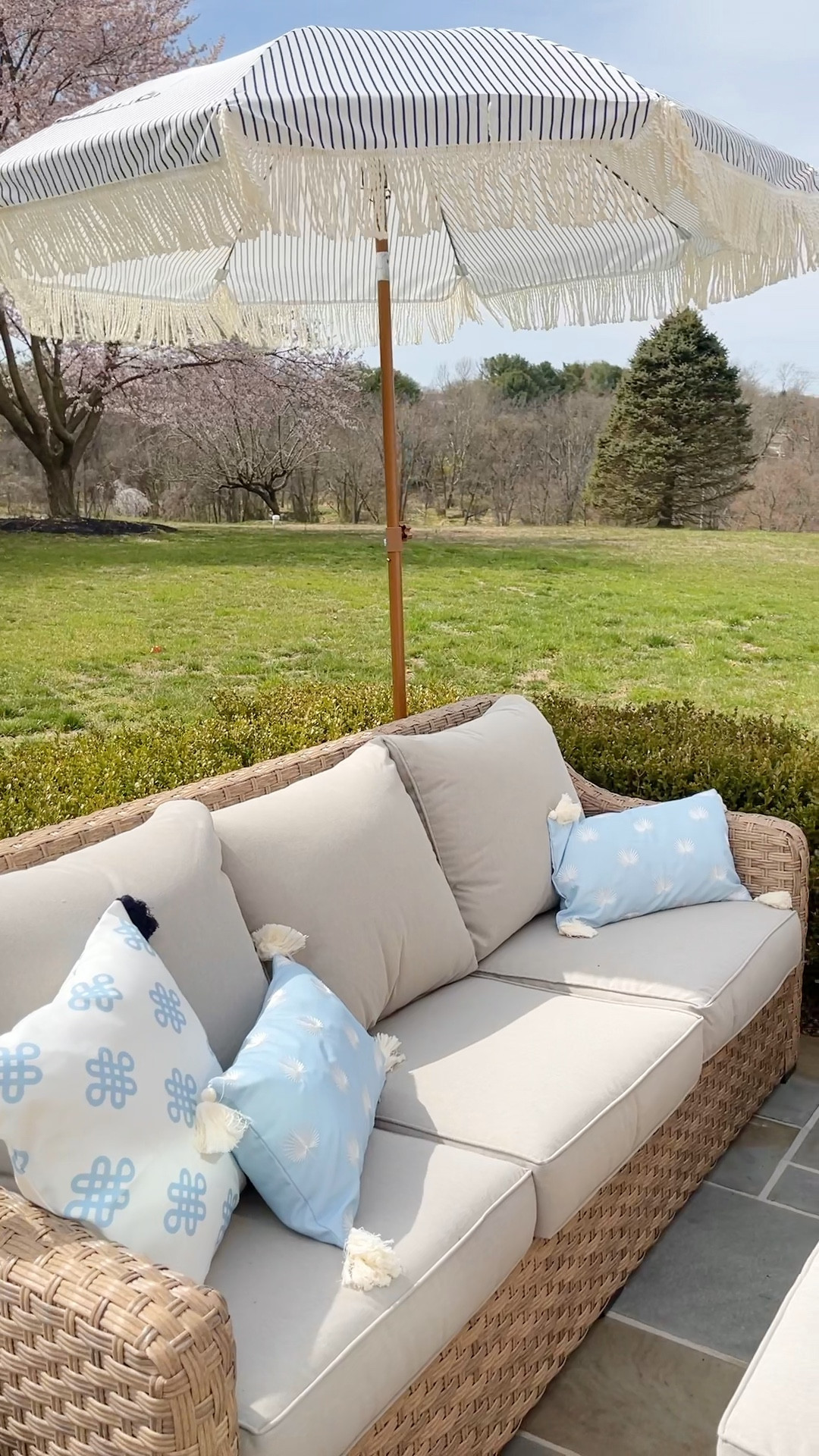 Patio decor, swivel armchair, patio ottoman, side table, patio set 

#LTKhome #LTKFind #LTKsalealert