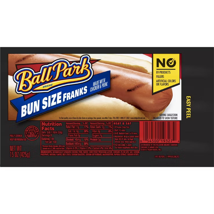 Ball Park Bun Size Franks - 15oz/8ct | Target