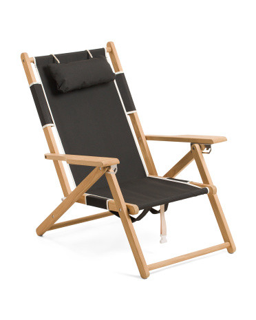 Hardwood Tommy Rivie 5-Position Beach Chair With Backpack Straps | Marshalls