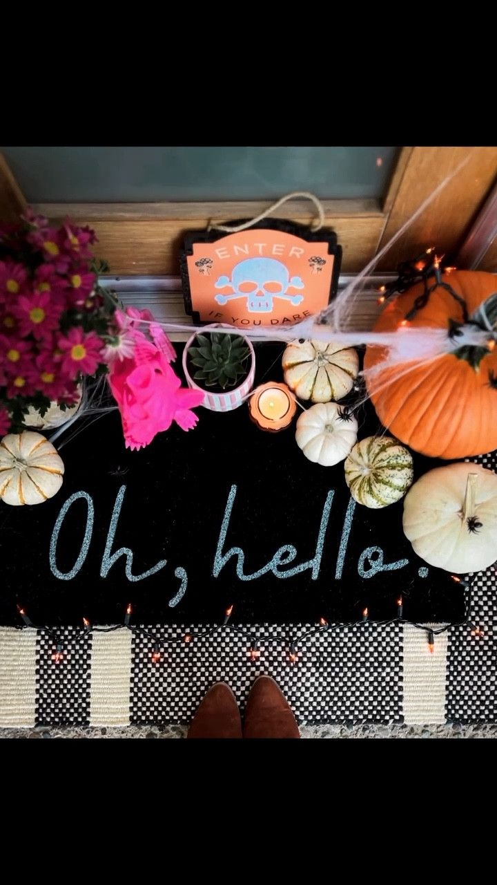 Oh, Hello! It's #Halloween time up in here! Check out these simple #frontdoor makeover #targetstyle finds!

#doormat #pumpkins #mums #heartandhand #circlemembers #boots



#LTKSeasonal #LTKhome #LTKHalloween