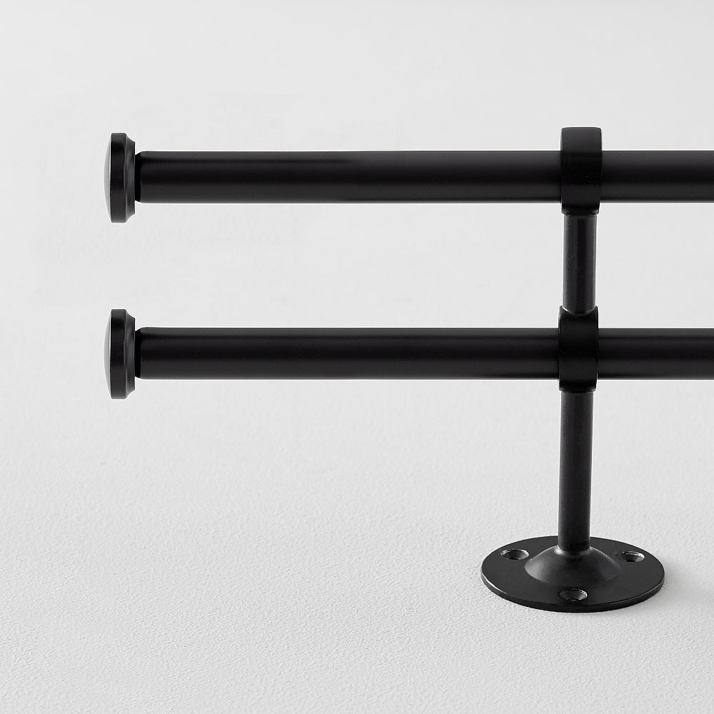 Classic Steel Window Rod - Dark Iron | Pottery Barn Teen