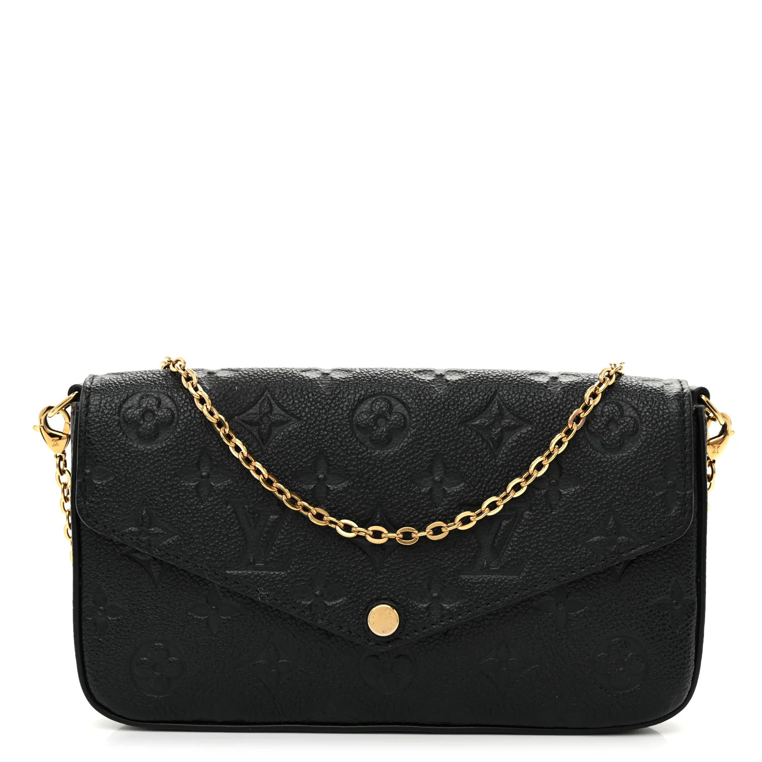 Empreinte Pochette Felicie Chain Wallet Black | FASHIONPHILE (US)