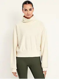 Performance Microfleece Mock Neck Sweatshirt | Old Navy (CA)