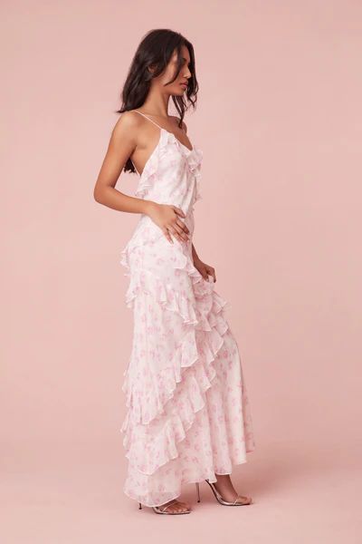 Rialto Silk Maxi Dress | LOVESHACKFANCY
