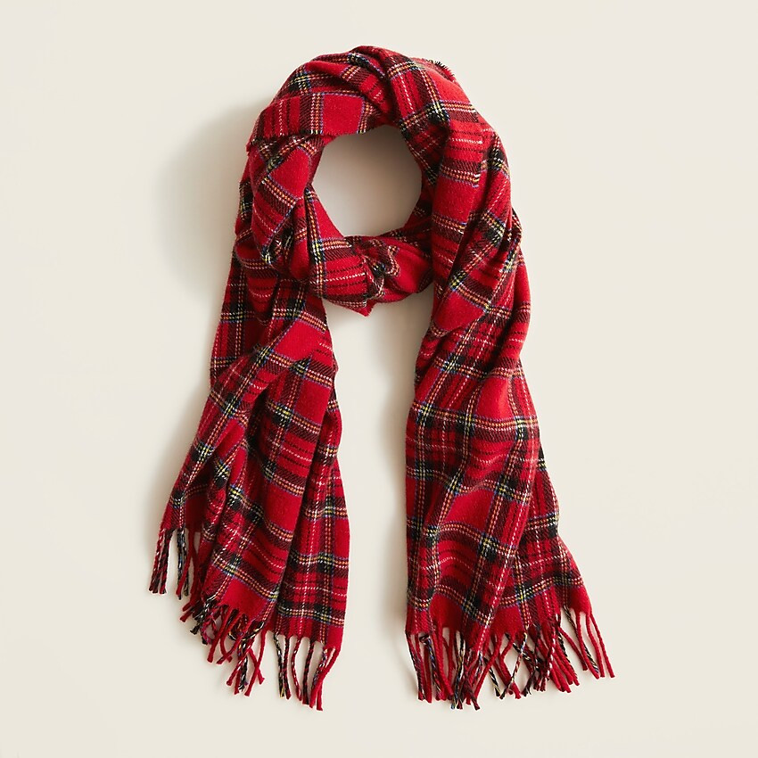 Wool-blend scarf in plaid | J. Crew US