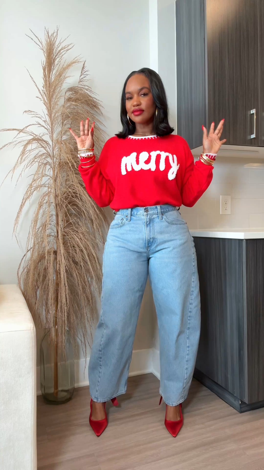 @amazonfashion Holiday Finds😝  Festive cozy sweaters.. Yes pls😍🤭  🎄Soft, warm, and cute enough for holiday parties or casual errands✨  🎄Amazon really knows how to do festive! Dress it up with a heel or keep it comfy with your go to Uggs or Samba sneakers. Perfect if you want cozy and cute at the same time. ✨


#LTKHoliday #LTKFindsUnder100 #LTKPetite