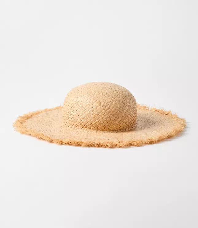 Fringe Raffia Hat | LOFT
