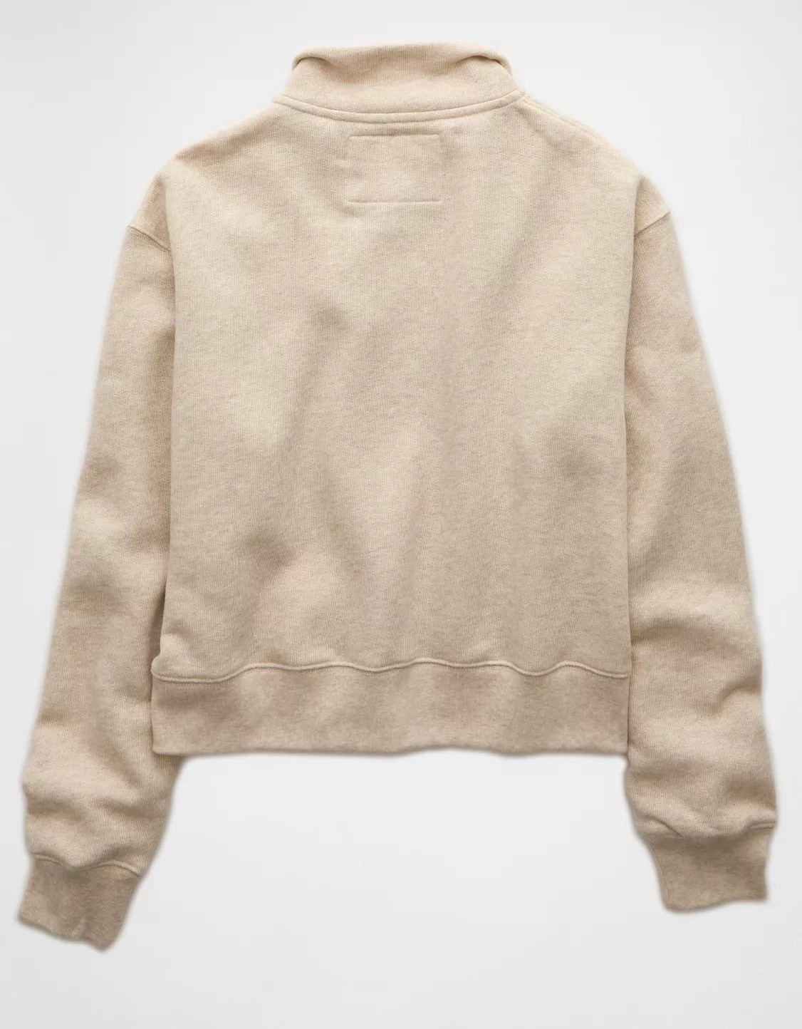 AE Cropped Henley Fleece Sweatshirt | American Eagle Outfitters (US & CA)