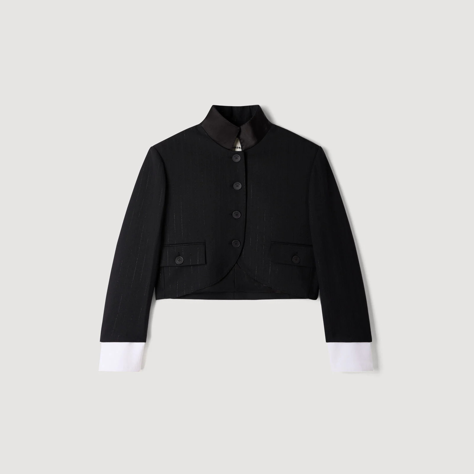 Short jacket with standing collar | Sandro US | Sandro-Paris US