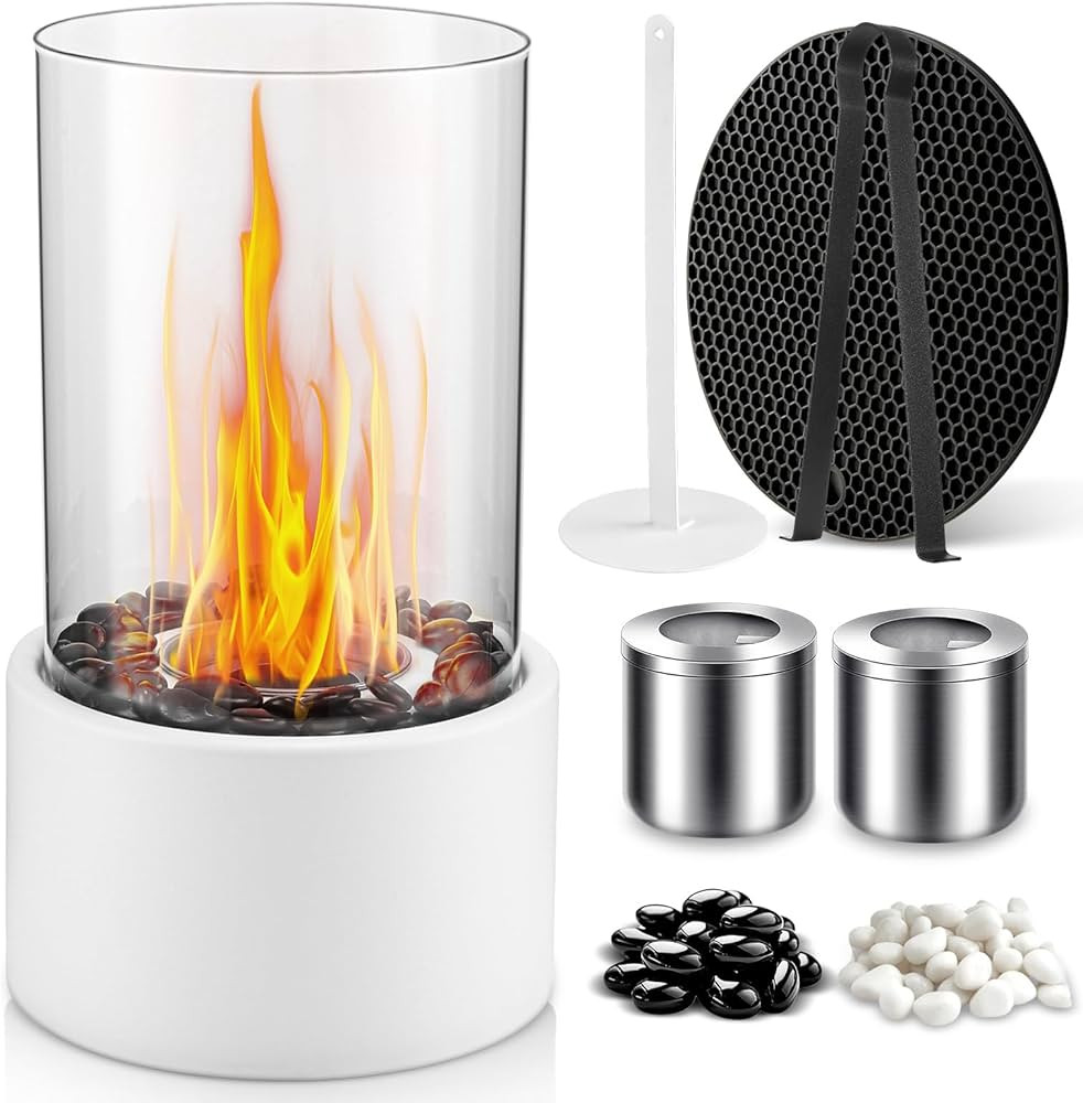 Tabletop Fire Pit, Portable Mini Fireplace Bowl Decor for Home Patio Balcony Backyard, Decoration... | Amazon (CA)