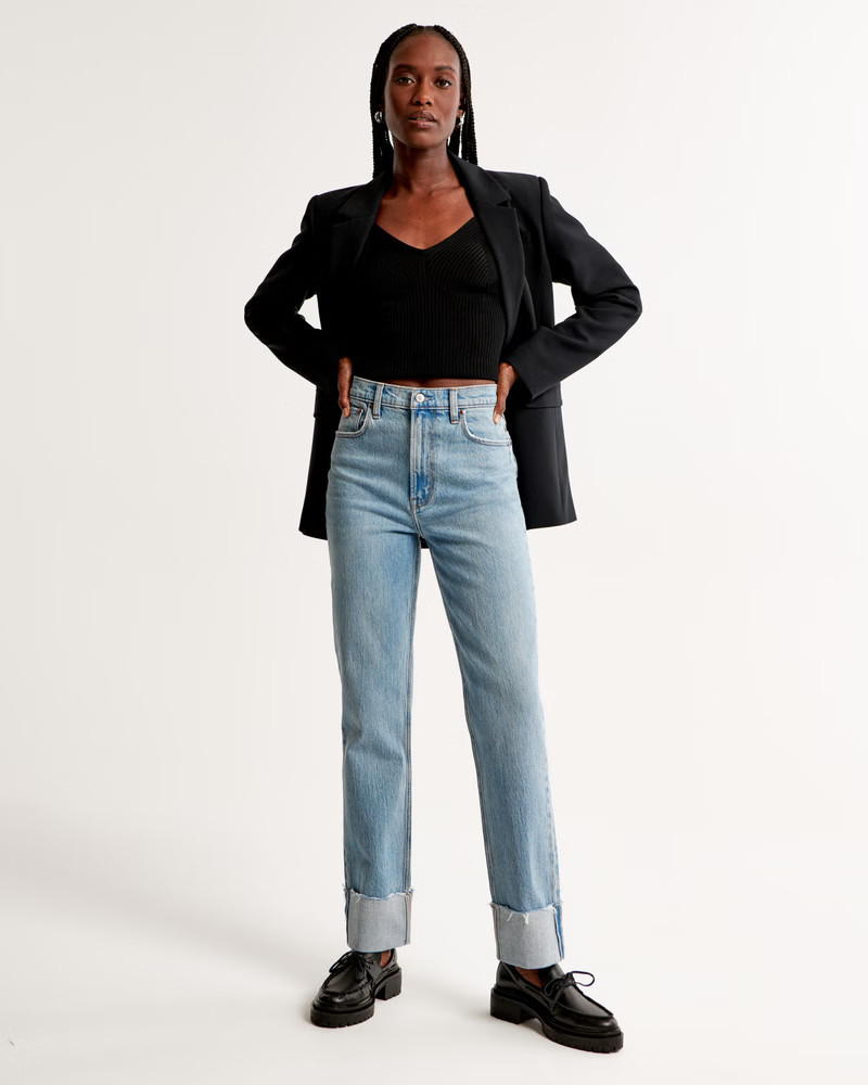 Ultra High Rise 90s Straight Jean | Abercrombie & Fitch (US)
