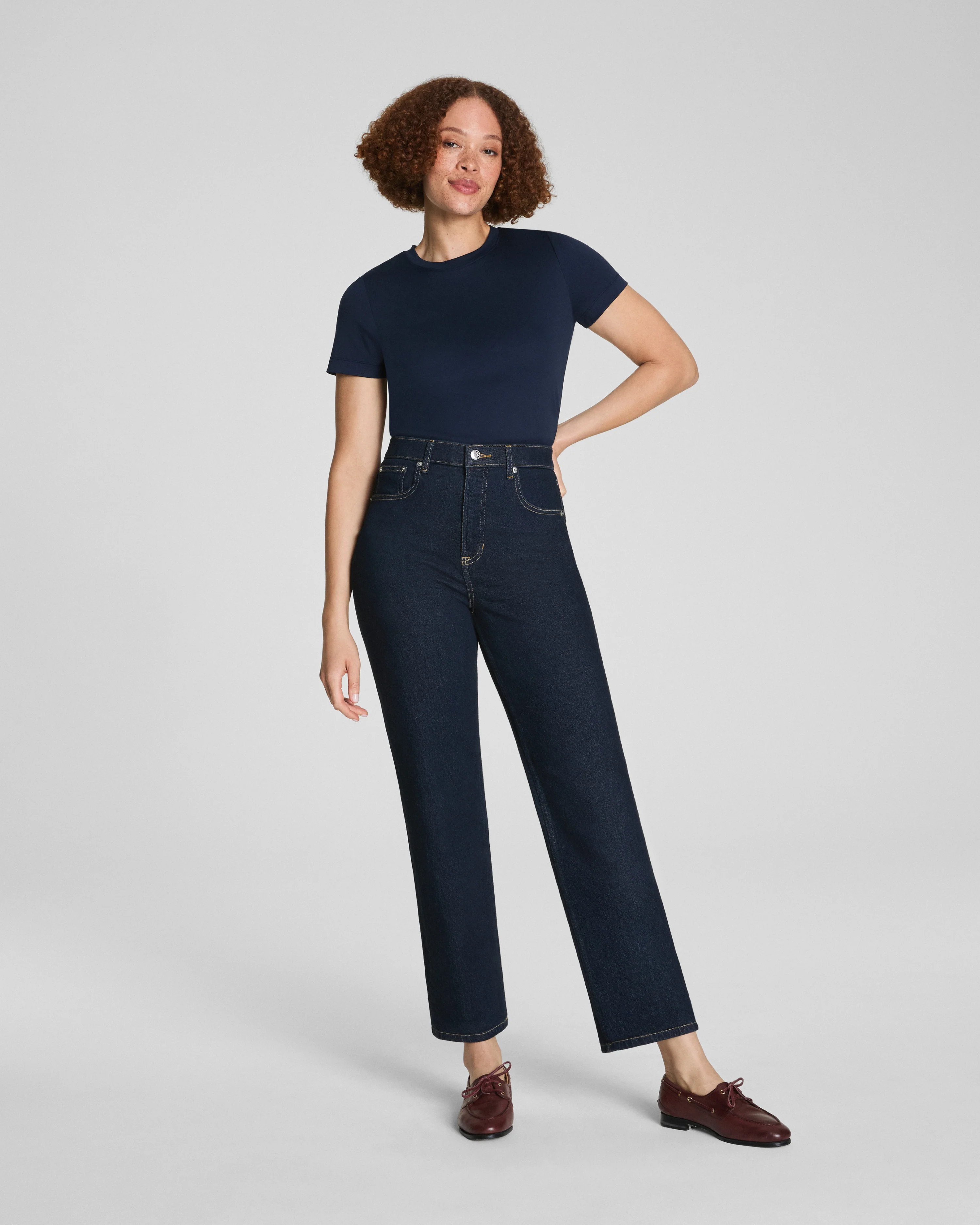 Shaping 90s Straight Leg Jeans | 4-Way Stretch Denim | SPANX | Spanx