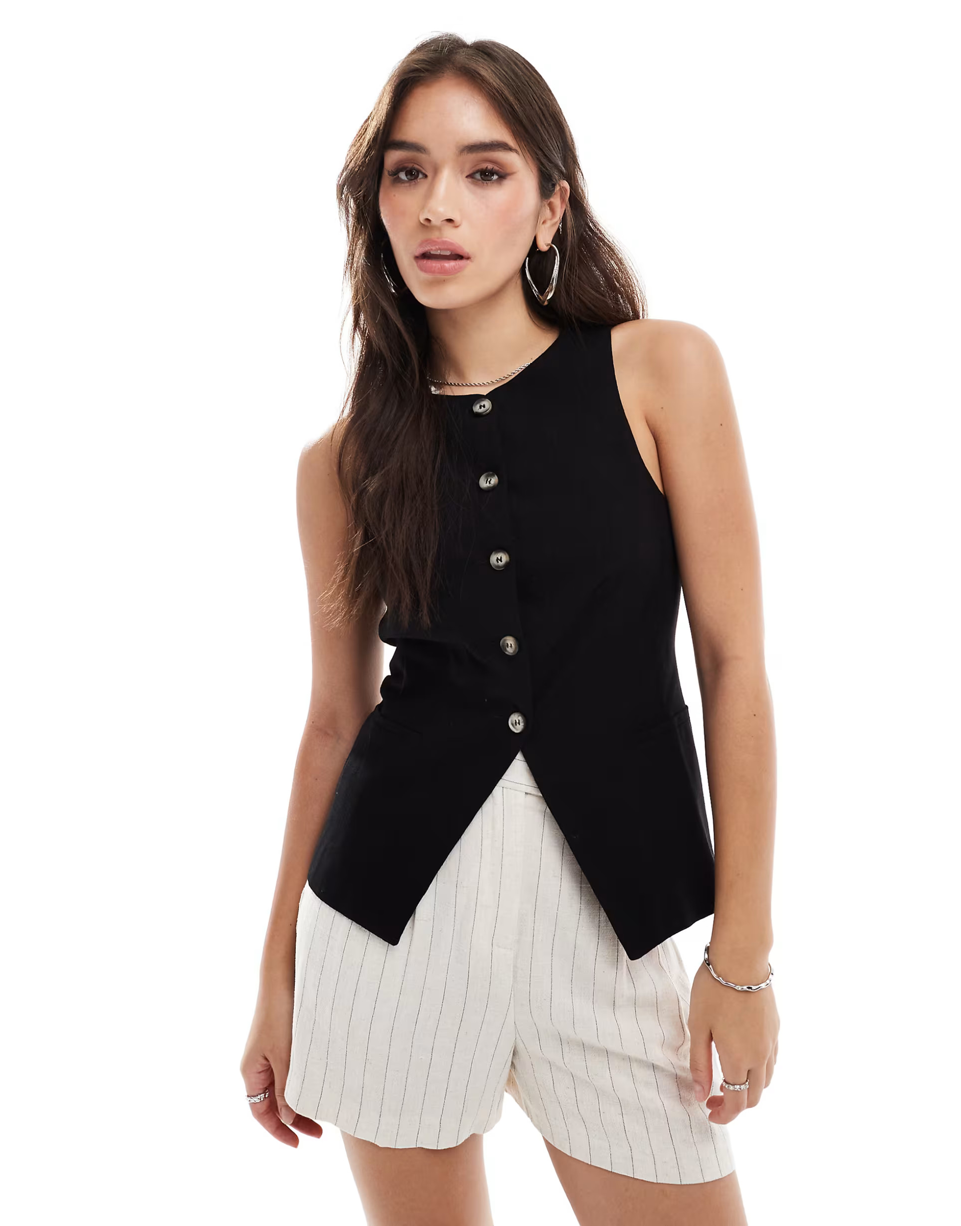 ASOS DESIGN high neck vest in black | ASOS (Global)