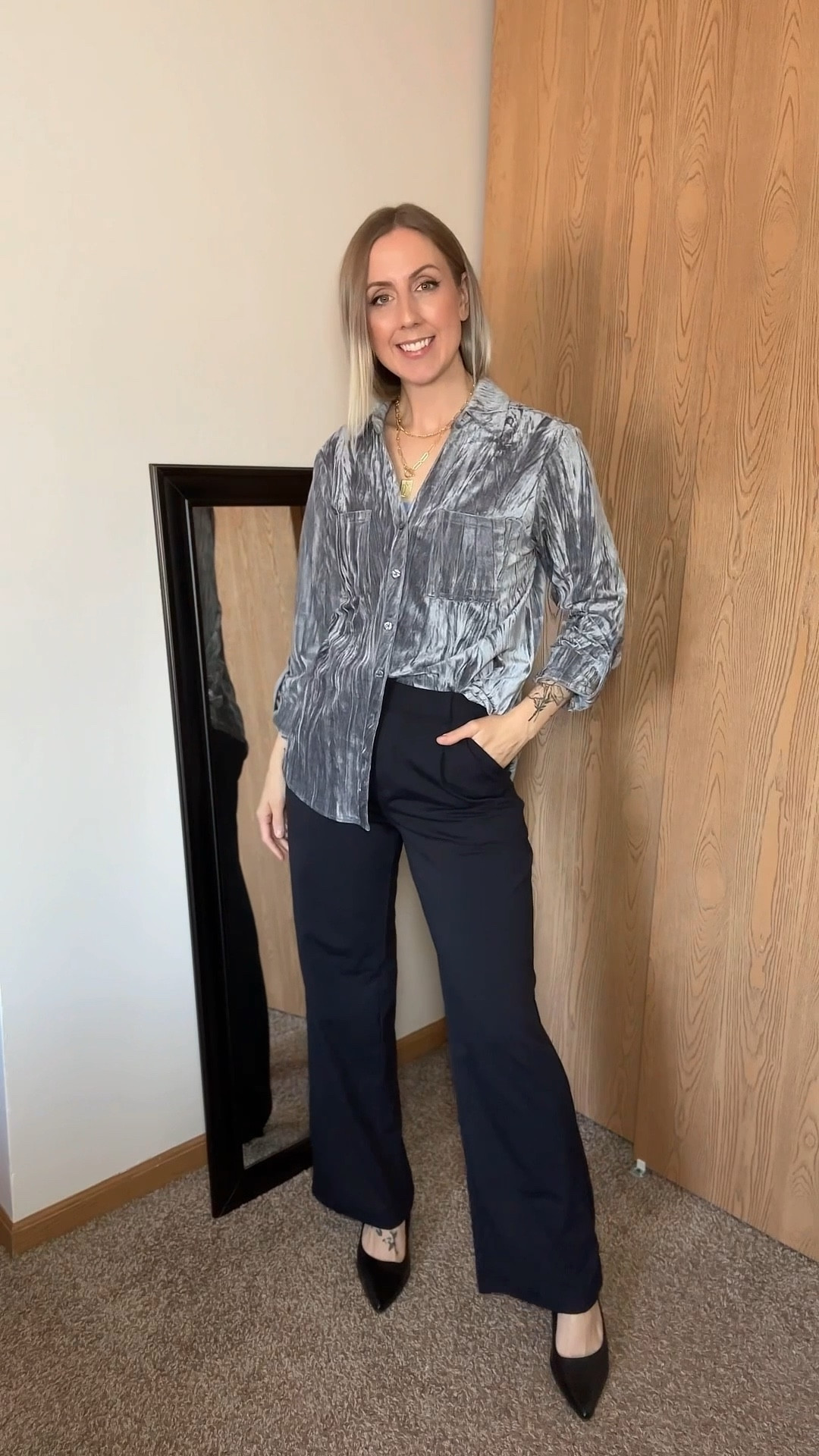 Wearing small tall in pants 

#LTKootd #LTKWorkwear #LTKFindsUnder50