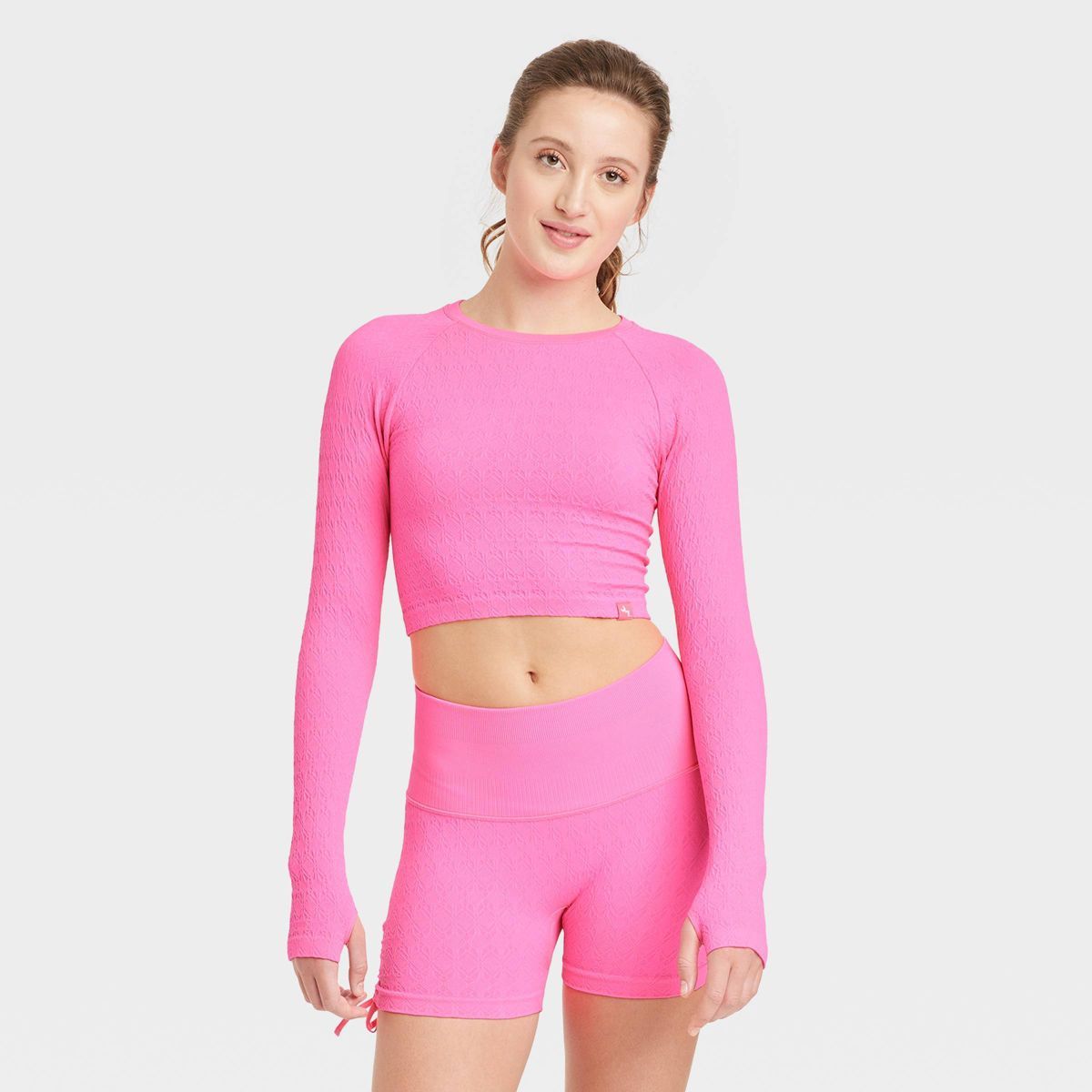 Women's Seamless Crop Long Sleeve Top - JoyLab™ | Target