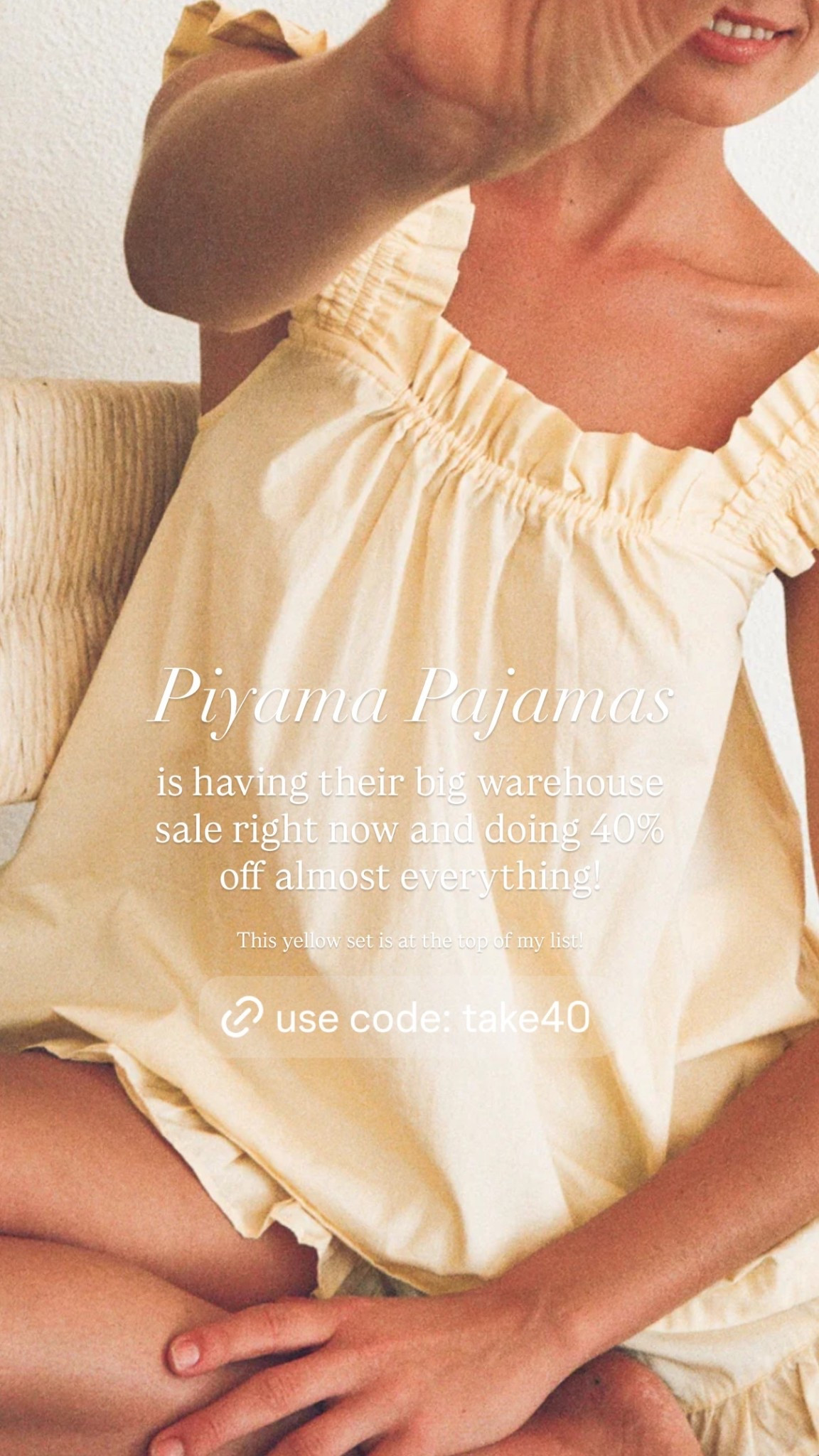 Piyama Pj Warehouse Sale (40% off with code: TAKE40) 

The most comfortable pjs! 

Shorts sets fit TTS - Pant sets run big

#LTKMidsize #LTKSaleAlert #LTKmomlife