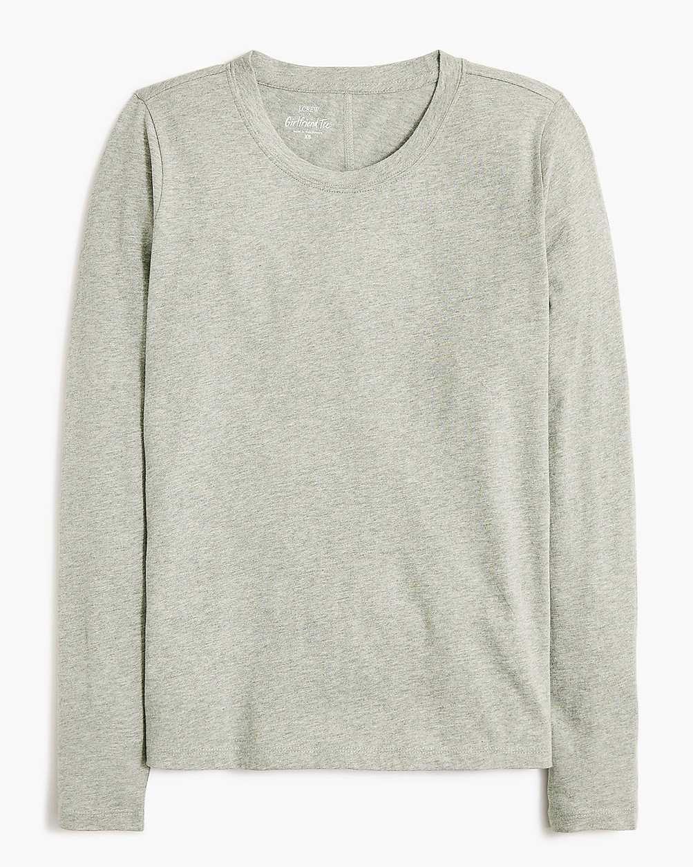 Long-sleeve crewneck girlfriend tee | J.Crew Factory