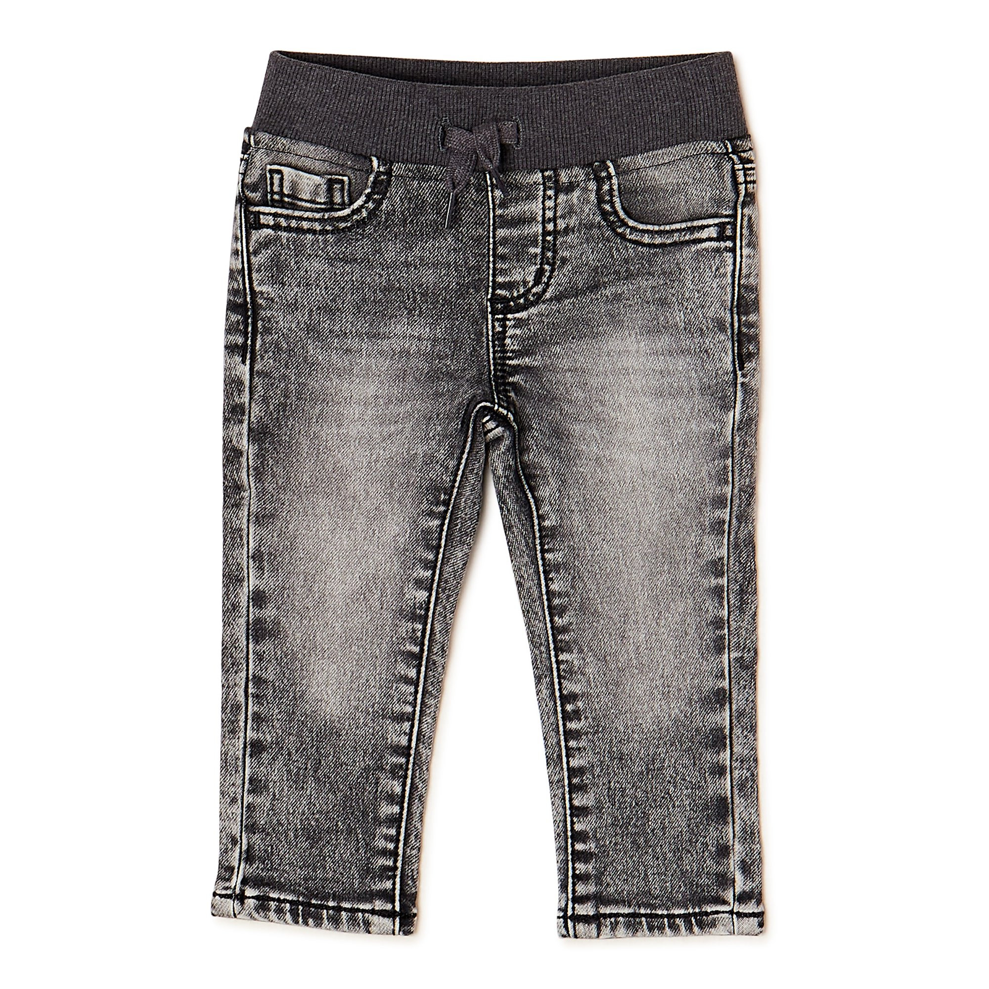 Wonder Nation Baby and Toddler Boys’ Knit Denim Jeans, Sizes 12M-5T | Walmart (US)