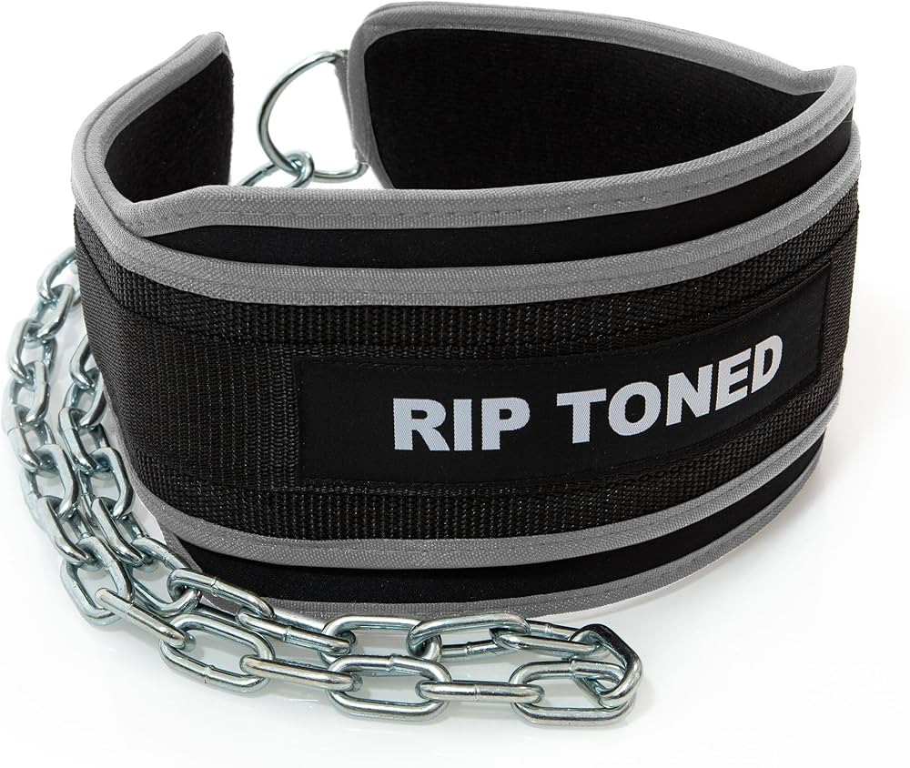 Rip Toned Dip Belt \u2013 Weight Lifting Belt with 36" Steel Chain for Dips, Chin Ups & Pullups H... | Amazon (US)
