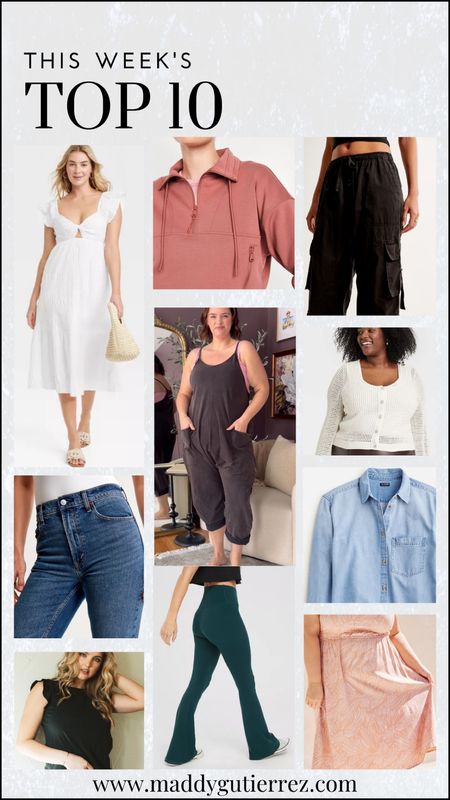 This week’s top 10 include spring dresses, comfy athleisure, denim, and the free people onesie!

#LTKplussize #LTKstyletip #LTKsalealert